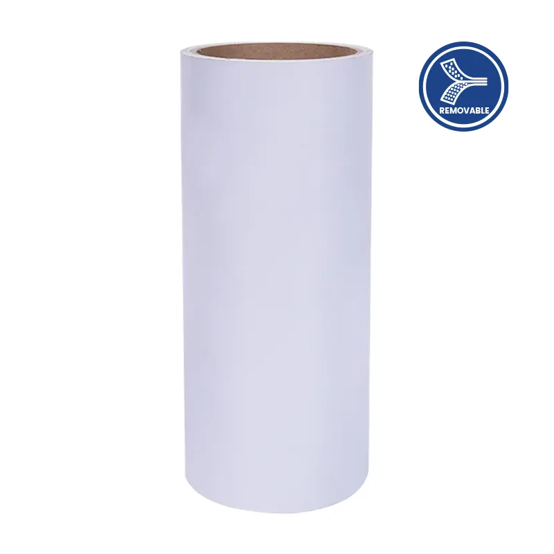 white adhesive removable self adhesive vinyl